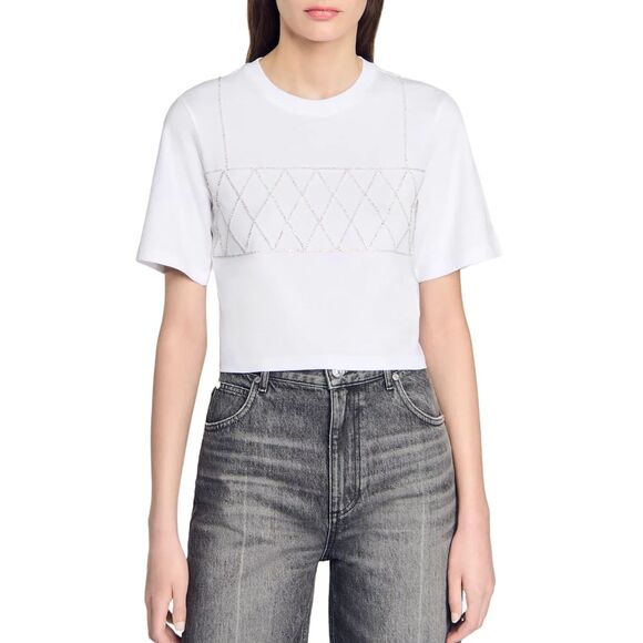 Sandro Diamond Top | Size 0 - Picture 1 of 12